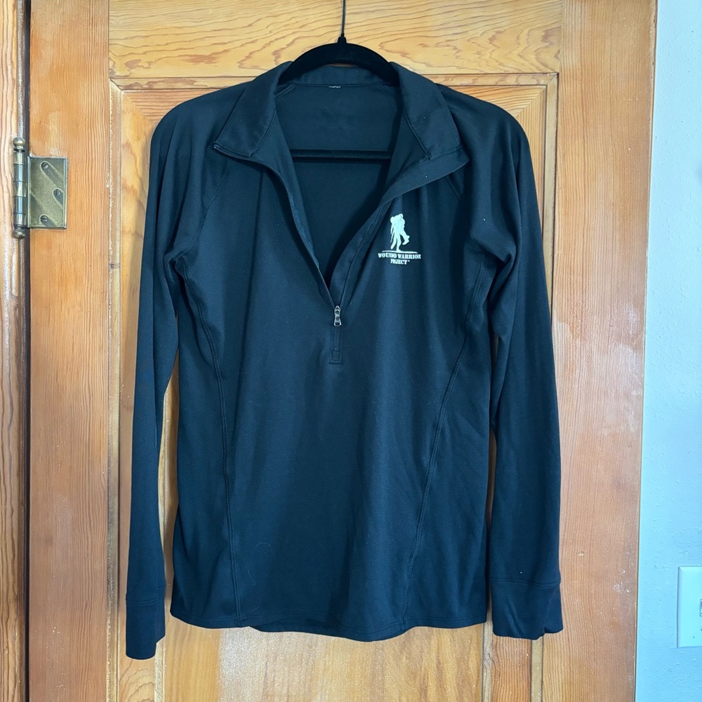 Black Quarter-Zip Pullover